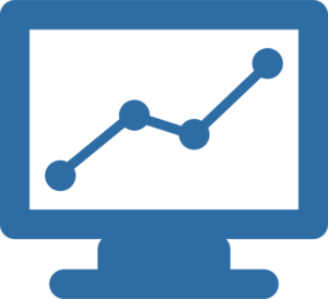 computer with chart